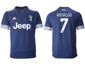 Men 2020-2021 club Juventus away aaa version 7 blue Soccer Jerseys