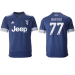 Men 2020-2021 club Juventus away aaa version 77 blue Soccer Jerseys