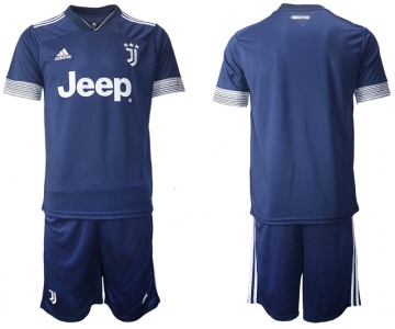 Men 2020-2021 club Juventus away blank blue Soccer Jerseys