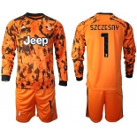 Men 2020-2021 club Juventus away long sleeves 1 orange Soccer Jerseys