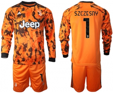 Men 2020-2021 club Juventus away long sleeves 1 orange Soccer Jerseys