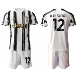 Men 2020-2021 club Juventus home 12 white black Soccer Jerseys