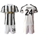 Men 2020-2021 club Juventus home 24 white black Soccer Jerseys