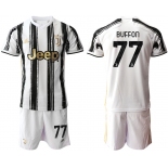 Men 2020-2021 club Juventus home 77 white black Soccer Jerseys