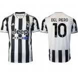 Men 2021-2022 Club Juventus home aaa version white 10 Adidas Soccer Jersey