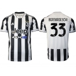 Men 2021-2022 Club Juventus home aaa version white 33 Adidas Soccer Jersey