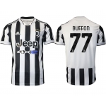 Men 2021-2022 Club Juventus home aaa version white 77 Adidas Soccer Jersey