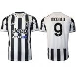 Men 2021-2022 Club Juventus home aaa version white 9 Adidas Soccer Jersey