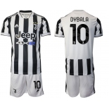 Men 2021-2022 Club Juventus home white 10 Adidas Soccer Jerseys