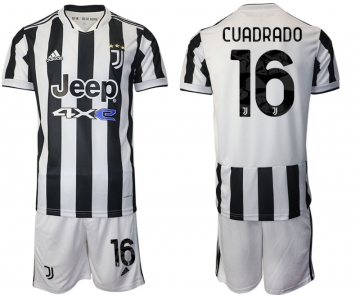 Men 2021-2022 Club Juventus home white 16 Adidas Soccer Jerseys