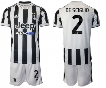 Men 2021-2022 Club Juventus home white 2 Adidas Soccer Jerseys