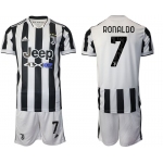 Men 2021-2022 Club Juventus home white 7 Adidas Soccer Jerseys