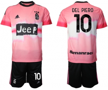 Men 2021 Juventus adidas Human Race 10 pink soccer jerseys