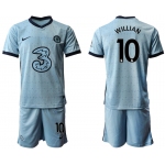 Men 2020-2021 club Chelsea away Light blue 10 Soccer Jerseys1