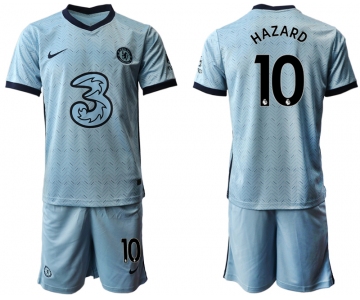 Men 2020-2021 club Chelsea away Light blue 10 Soccer Jerseys