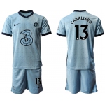 Men 2020-2021 club Chelsea away Light blue 13 Soccer Jerseys