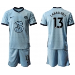 Men 2020-2021 club Chelsea away Light blue 13 Soccer Jerseys