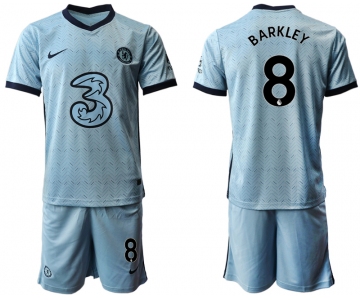 Men 2020-2021 club Chelsea away Light blue 8 Soccer Jerseys