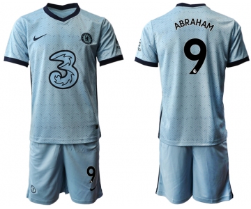 Men 2020-2021 club Chelsea away Light blue 9 Soccer Jerseys