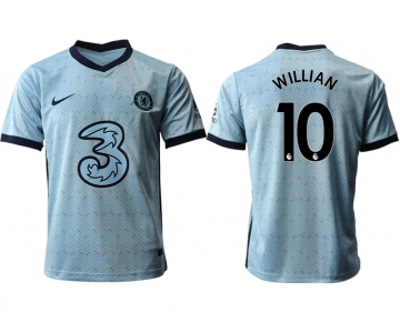 Men 2020-2021 club Chelsea away aaa version 10 Light blue Soccer Jerseys1