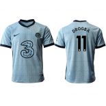 Men 2020-2021 club Chelsea away aaa version 11 Light blue Soccer Jerseys