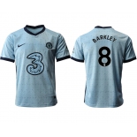 Men 2020-2021 club Chelsea away aaa version 8 Light blue Soccer Jerseys