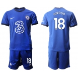 Men 2020-2021 club Chelsea home 18 blue Soccer Jerseys