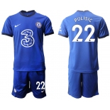 Men 2020-2021 club Chelsea home 22 blue Soccer Jerseys