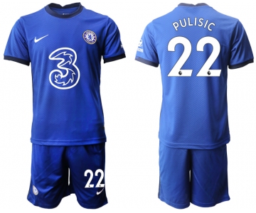 Men 2020-2021 club Chelsea home 22 blue Soccer Jerseys