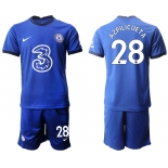 Men 2020-2021 club Chelsea home 28 blue Soccer Jerseys