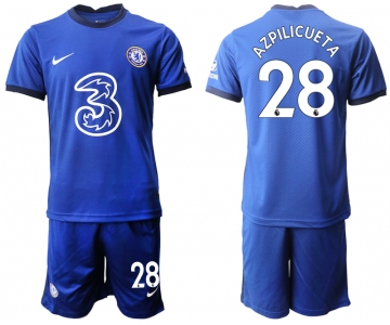 Men 2020-2021 club Chelsea home 28 blue Soccer Jerseys