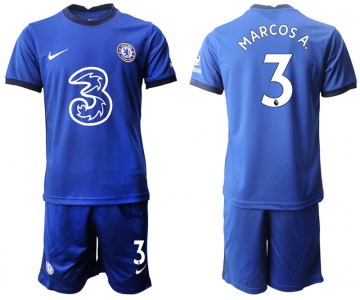 Men 2020-2021 club Chelsea home 3 blue Soccer Jerseys