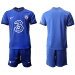 Men 2020-2021 club Chelsea home blank blue Soccer Jerseys