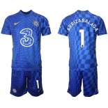 Men 2021-2022 Club Chelsea FC home blue 1 Nike Soccer Jerseys