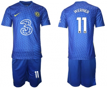 Men 2021-2022 Club Chelsea FC home blue 11 Nike Soccer Jersey