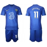 Men 2021-2022 Club Chelsea FC home blue 11 Nike Soccer Jerseys