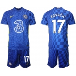 Men 2021-2022 Club Chelsea FC home blue 17 Nike Soccer Jerseys