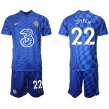 Men 2021-2022 Club Chelsea FC home blue 22 Nike Soccer Jerseys