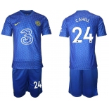 Men 2021-2022 Club Chelsea FC home blue 24 Nike Soccer Jersey