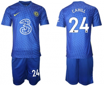 Men 2021-2022 Club Chelsea FC home blue 24 Nike Soccer Jersey