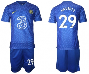 Men 2021-2022 Club Chelsea FC home blue 29 Nike Soccer Jersey