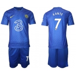 Men 2021-2022 Club Chelsea FC home blue 7 Nike Soccer Jersey