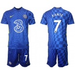 Men 2021-2022 Club Chelsea FC home blue 7 Nike Soccer Jerseys