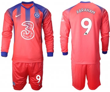 Men 2021 Chelsea away Long sleeve 9 soccer jerseys