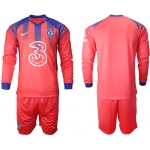 Men 2021 Chelsea away Long sleeve soccer jerseys