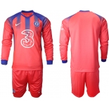 Men 2021 Chelsea away Long sleeve soccer jerseys