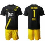Men 2020-2021 club Borussia Dortmund away 1 black Soccer Jerseys