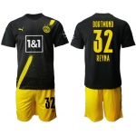 Men 2020-2021 club Borussia Dortmund away 32 black Soccer Jerseys