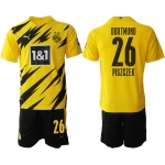 Men 2020-2021 club Borussia Dortmund home 26 yellow Soccer Jerseys