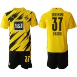 Men 2020-2021 club Borussia Dortmund home 37 yellow Soccer Jerseys